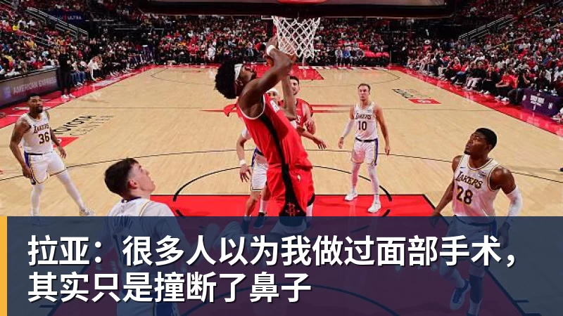 拉亚：很多人以为我做过面部手术，其实只是撞断了鼻子